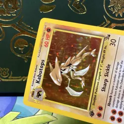 Pokemon 1999 Kabutops 9/62 Fossil Holo (First Edition) 1st NM - Image 3