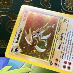 Pokemon 1999 Kabutops 9/62 Fossil Holo (First Edition) 1st NM - Image 4