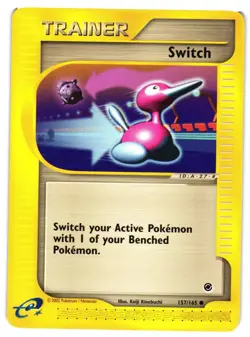 Pokemon TCG Switch 157/165 Common Expedition Base Set NM - Image 1