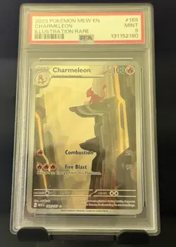 2023 Pokemon Charmeleon #169/165 Scarlet & Violet 151 Illustration Rare PSA 9 - Image 1