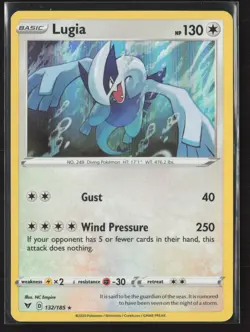 Lugia 132/185 Holo Rare Vivid Voltage Pokemon Holo Near Mint - Image 1