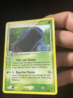 Swalot 11/100 Crystal Guardians Stamp Reverse Holo Pokemon TCG - MP - Image 2