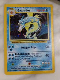 Pokemon TGC Gyarados 007/130 Base Set 2 Holo | 2000 Holographic Shiny - Image 1