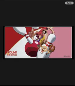 *Limited* One Piece x Round One Promo Luffy x Chopper Playmat *IN HAND - Image 1