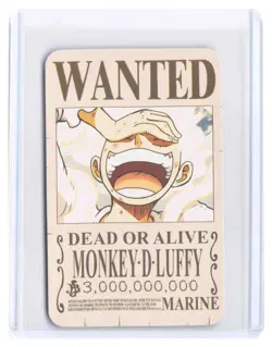 2026 ONE PIECE WANTED POSTER Monkey D. Luffy WANTED POSTER CARD - Image 1