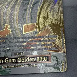 Op15-116 R Alternative Art Manga Event Gum Gum Golden Rifle One Piece TCG - Image 3
