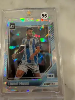 2024-25 Donruss Optic FIFA Lionel Messi Velocity Prizm Argentina Soccer Card #80 - Image 1