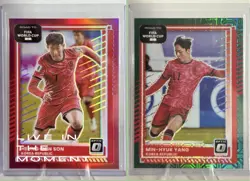 2025-26 Donruss Optic South Korea Lot Heung-Min Son /199 Min-Hyuk Yang /49 SP - Image 1