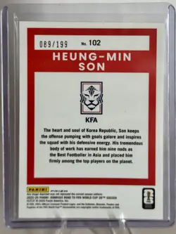 2025-26 Donruss Optic South Korea Lot Heung-Min Son /199 Min-Hyuk Yang /49 SP - Image 3
