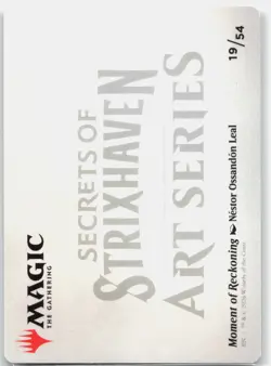 Moment of Reckoning 19/54 Normal Secrets of Strixhaven Art Series Card MTG NM - Image 2
