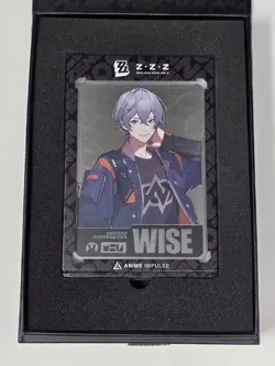 Zenless Zone Zero Wise SILVER Metal Card ZZZ Anime Impulse Exclusive Series 1 - Image 1