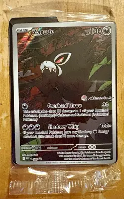 Pokemon TCG Zarude Pokemon Center Promo Card Pitch Black #088 - Image 1