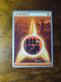 Fighting Energy WCS 2010 World Championships Pokemon Card HGSS Sudowoodo LP - Image 1