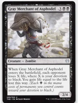 Gray Merchant of Asphodel 99 NM Theros Beyond Death Magic: The Gathering - Image 1