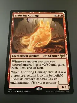 MTG Duskmourn 0133 Enduring Courage NM - Image 1