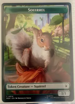 MTG Marvel Super Heroes - The Void / Squirrel Double-Sided Token Regular - Image 1