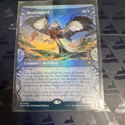 Wizards MTG Mockingbird 0305 Bloomburrow Rare Foil Showcase English 2024 - Image 1