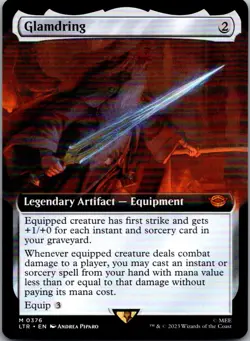 Glamdring (Extended Art) 376 The Lord of the RingsMTG LP - Image 1