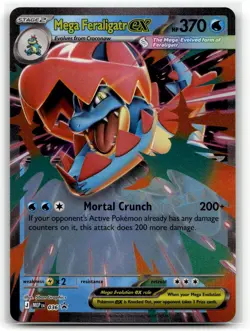 Mega Feraligatr ex 036 Promo ME: Mega Evolution Promo Pokemon Holo NM/M - Image 1