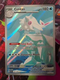 Pokemon TCG Cetitan Illustration Rare Card Surging Sparks 201/191 Mint Condition - Image 1