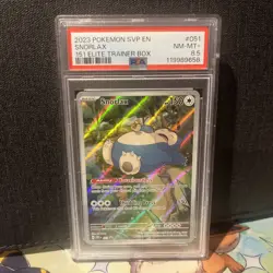 Snorlax 051 Promo Scarlet & Violet Black Star PSA 8.5 NM-MT+ Pokemon TCG - Image 1