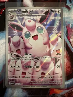 Pokemon 6 Card Lot Wigglytuff Full Art Clefairy Jigglypuff NM Paldea Evolved - Image 2