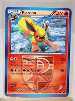 Pokemon x1 Flareon (Team Plasma) - Plasma Freeze (Uncommon 12/116) - Image 1