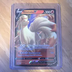 Pokemon Ninetales V Ultra Rare Holo 026/192 Swsh02 Rebel Clash - Image 1