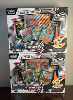 Pokemon Black Bolt & White Flare Victini Illustration Collection Lot Of 2 - Image 1