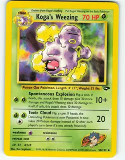 Koga's Weezing - 50/132 Gym Challenge - Pokemon TCG - 2000 - Image 1