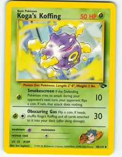 Koga's Koffing - 48/132 Gym Challenge - Pokemon TCG - 2000 - Image 1