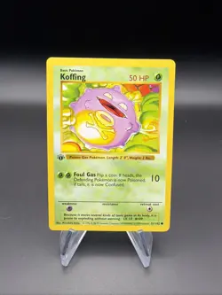 Koffing - 1st Edition Shadowless - 51/102 Base Set - Pokemon TCG - 1999 - Image 1