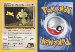 GIOVANNI'S MEOWTH 43/132 UNCOMMON GYM CHALLENGE POKEMON UNLIMITED NEAR MINT - Image 3