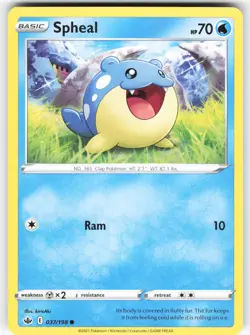 Spheal 037/198 Common Chilling Reign Pokemon Near Mint - Image 1