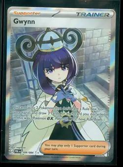 Pokemon GWYNN 109/084 - Pitch Black - RARE FULL ART - MINT - Image 1