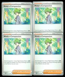 Pokemon WALLY'S COMPASSION 132/132 - Mega Evolution - - MINT 4X - Image 1