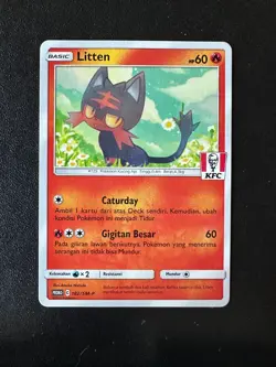 POKEMON TCG - KFC INDONESIAN - LITTEN 182/SM-P - Image 1