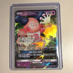 Mr. Mime GX 67/181 150 HP SM Team Up Holo Ultra Rare Pokemon TCG EN - Image 1
