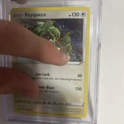 Pokemon Rayquaza SWSH029 Black Star Promo Cosmos Holo English CGC 10 Big Swirl - Image 3