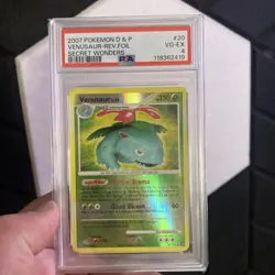2007 Pokemon D & P Secret Wonders #20 Venusaur Holo PSA 4 - Image 1