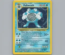 Pokemon Poliwrath Base Set 13/102 Holo 1999-2000 WoC Base Set HP/DMG - Image 1