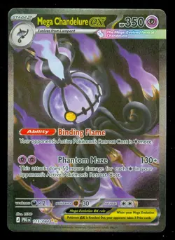 Pokemon MEGA CHANDELURE EX 115/084 - Pitch Black - SPECIAL ILLUSTRATION RARE - Image 1