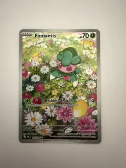 Fomantis 085/084 Pokemon TCG Pitch Black Illustration Rare English NM - Image 1