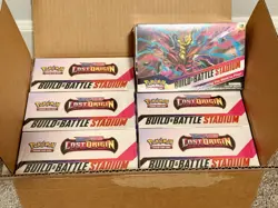 Pokemon TCG SWSH11 Lost Origin Build & Battle Stadium Factory Sealed (12 Packs) - Image 1