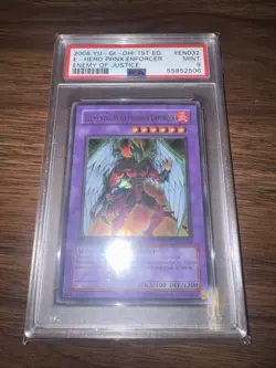Elemental Hero Phoenix Enforcer - YuGiOH - EOJ EN032 - Ultra Rare - 1st PSA 9 - Image 1