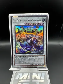 YuGiOh! The Three Champions of Swordsoul CORI-EN100 1st Edition NM - Image 1