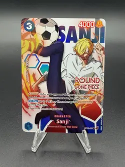 Round 1 Sanji English One Piece Promo OP15-047 In Hand! - Image 1