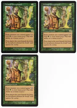 Citanul Hierophants x3 3x 1998 Urza's Saga Green Rare Creature MTG LP AZ3 - Image 1