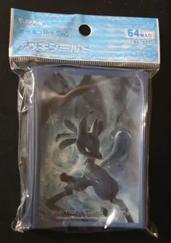 POKEMON CENTER JAPANESE LUCARIO AURA SPHERE DECK SLEEVES 64 CT - Image 1