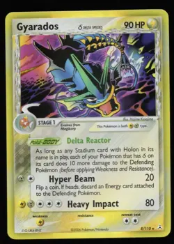 2006 Pokemon EX Holon Phantoms Gyarados Delta Species #8/110 - Image 1